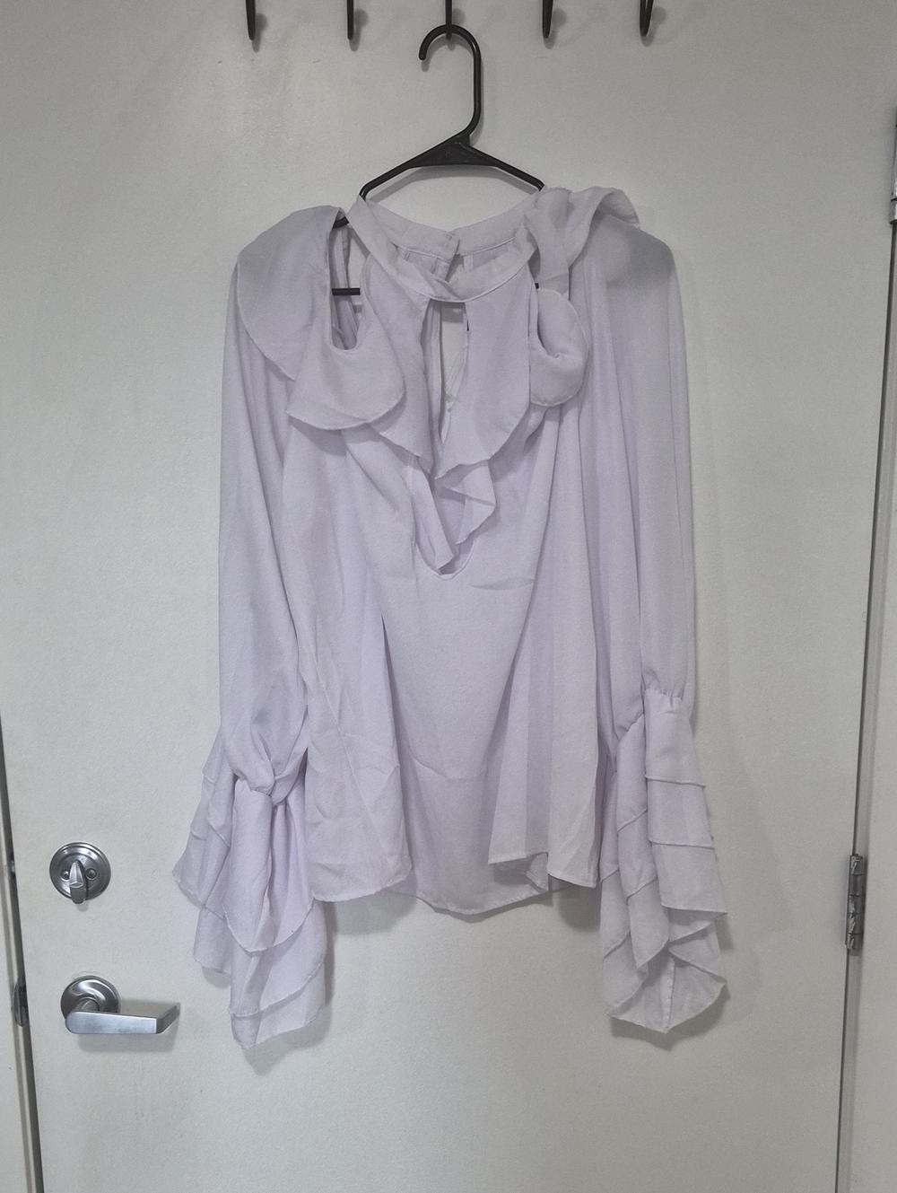 Fashion Nova/Cardi B - I'm On My Own Competition Ruffle Top - White 3X